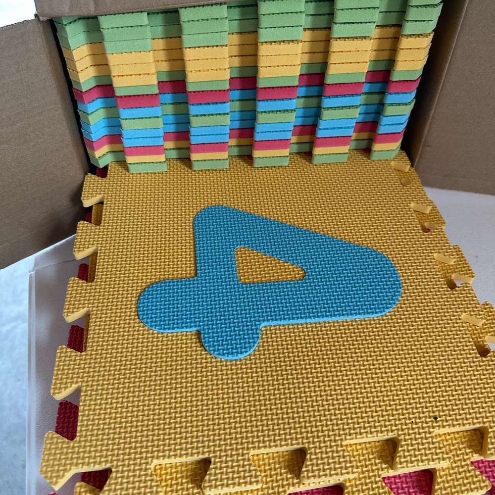 Colorful Foam Number Puzzle Mat for Kids